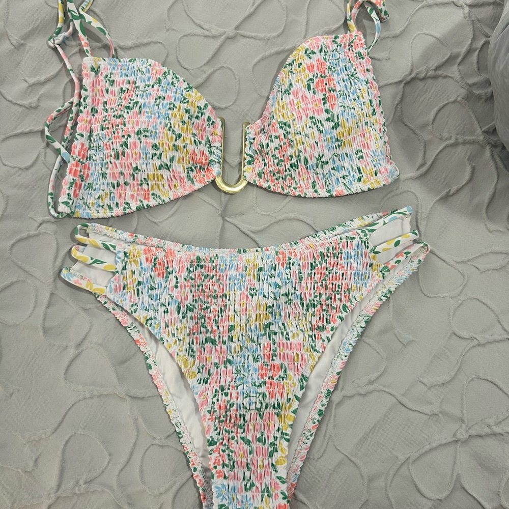 Colorful Floral Bikini Set